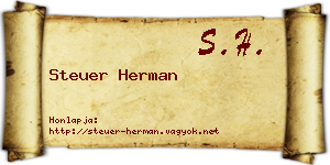 Steuer Herman névjegykártya